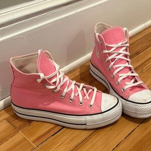 Converse Pink High-Top Sneakers